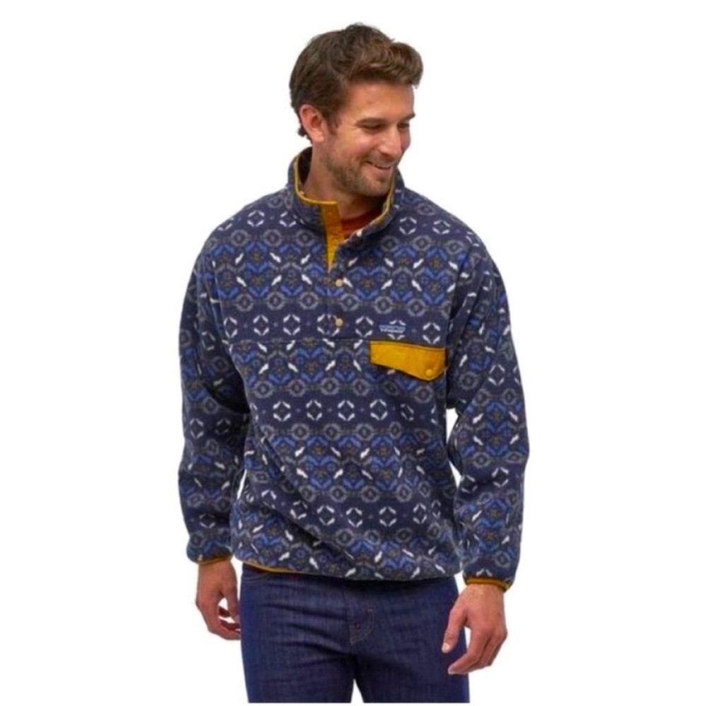 Patagonia Synchilla Snap-T Fleece Pullover Tundra
Cluster Navy Blue Size Medium
